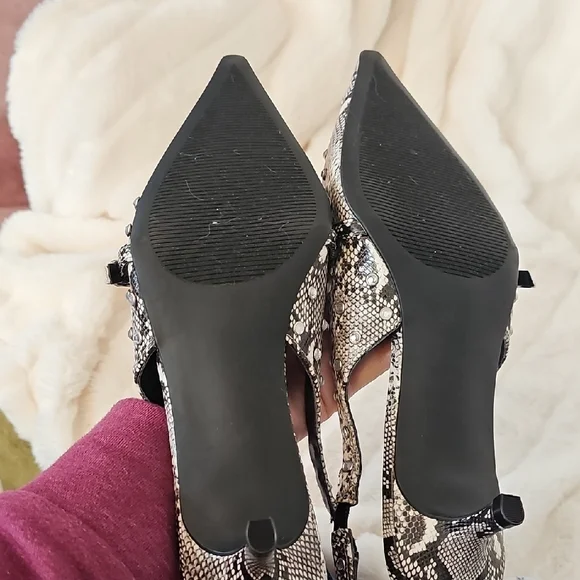 Madden Girl Black and Silver Embellished Heels - Picture 10 of 12